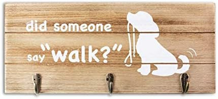 Vilight Dog Mom Christmas Gifts Leash Holder Home Sign - Farmhouse Wall Decor with Hooks - Funny ... | Amazon (US)