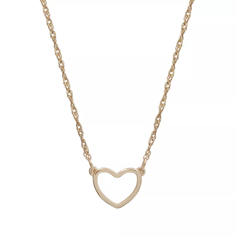 LC Lauren Conrad Heart Necklace | Kohl's