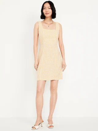 Linen-Blend Mini Dress | Old Navy (CA)