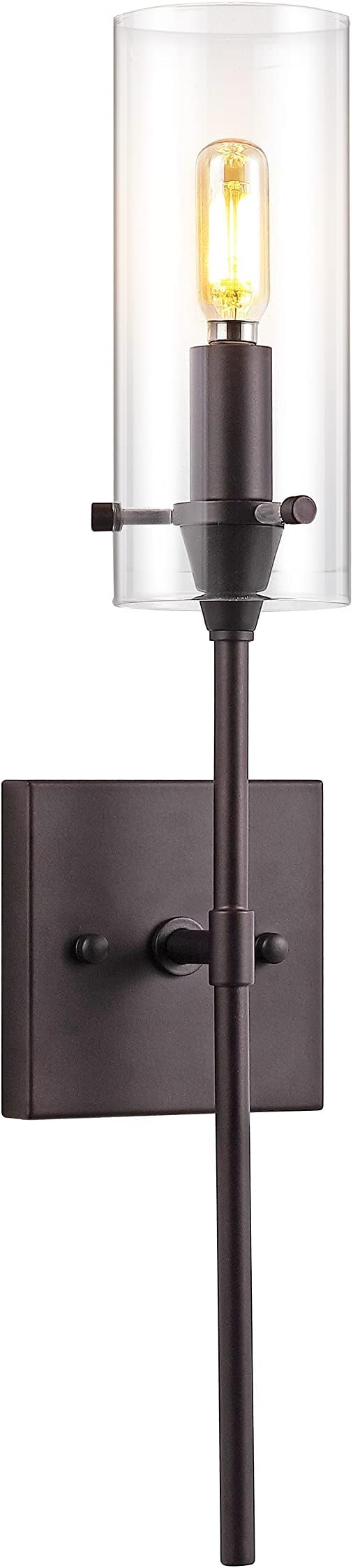 JONATHAN Y JYL7805A Cato 4.5" 1-Light Bohemian Farmhouse Iron/Glass LED Sconce Modern Contemporar... | Amazon (US)