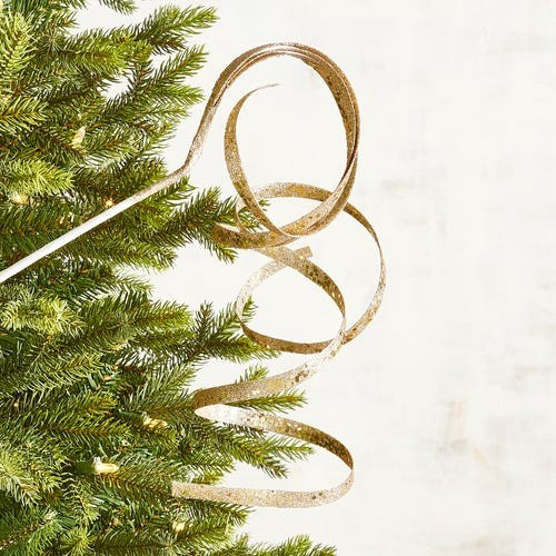 Gold Glittered Streamer Tree Pick | Pier 1 Imports