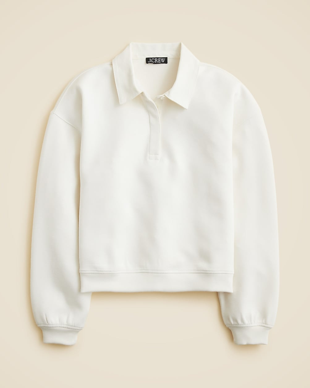 Scuba-knit polo sweatshirt | J. Crew US