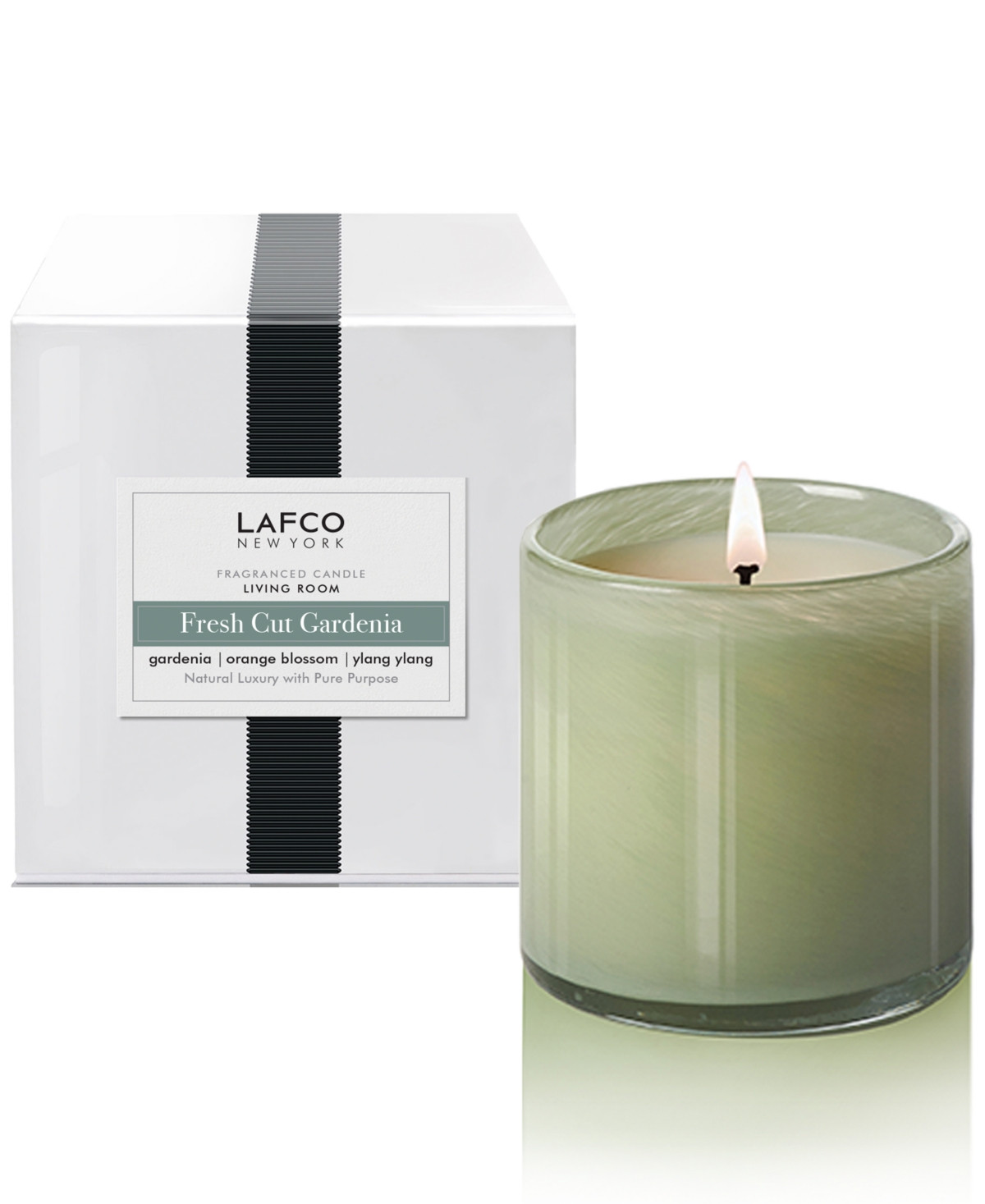 Lafco New York Fresh Cut Gardenia Living Room Classic Candle, 6.5-oz. | Macy's