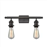 Innovations 516-2W-BK-LED 2 Light Vintage Dimmable LED Bathroom Fixture, Matte Black | Amazon (US)