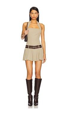 Camila Coelho Jila Mini Dress in Sage from Revolve.com | Revolve Clothing (Global)