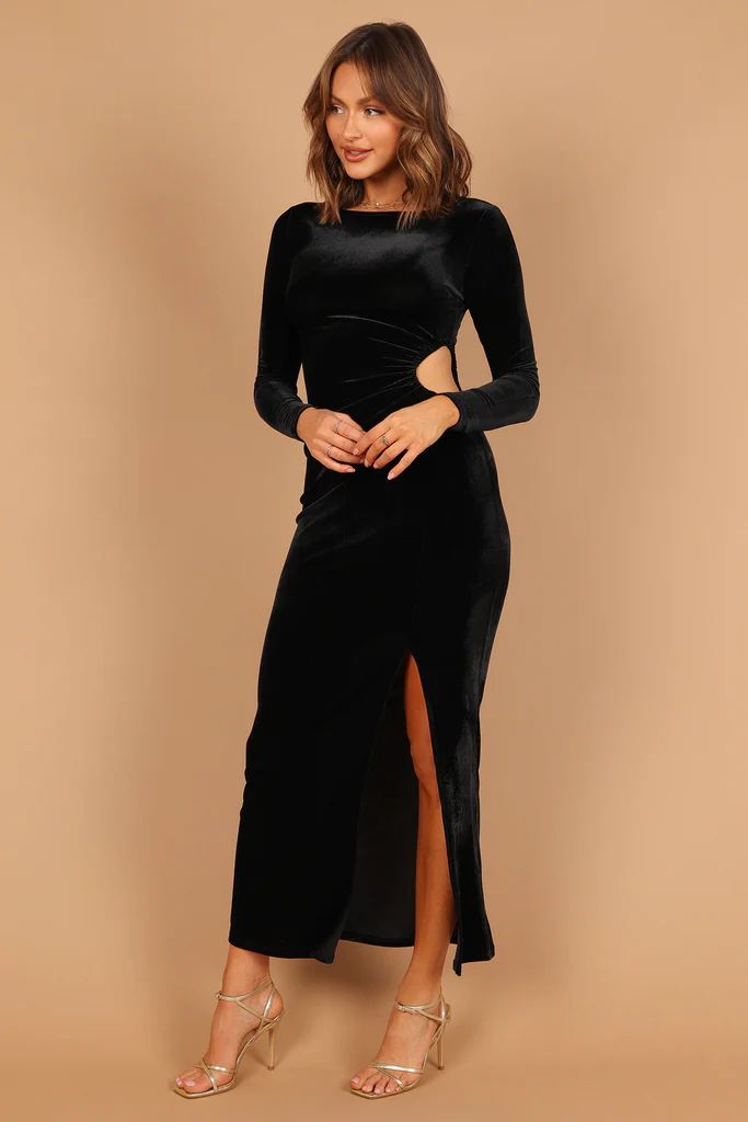 Sarine Long Sleeve Maxi Dress - Black | Petal & Pup (US)