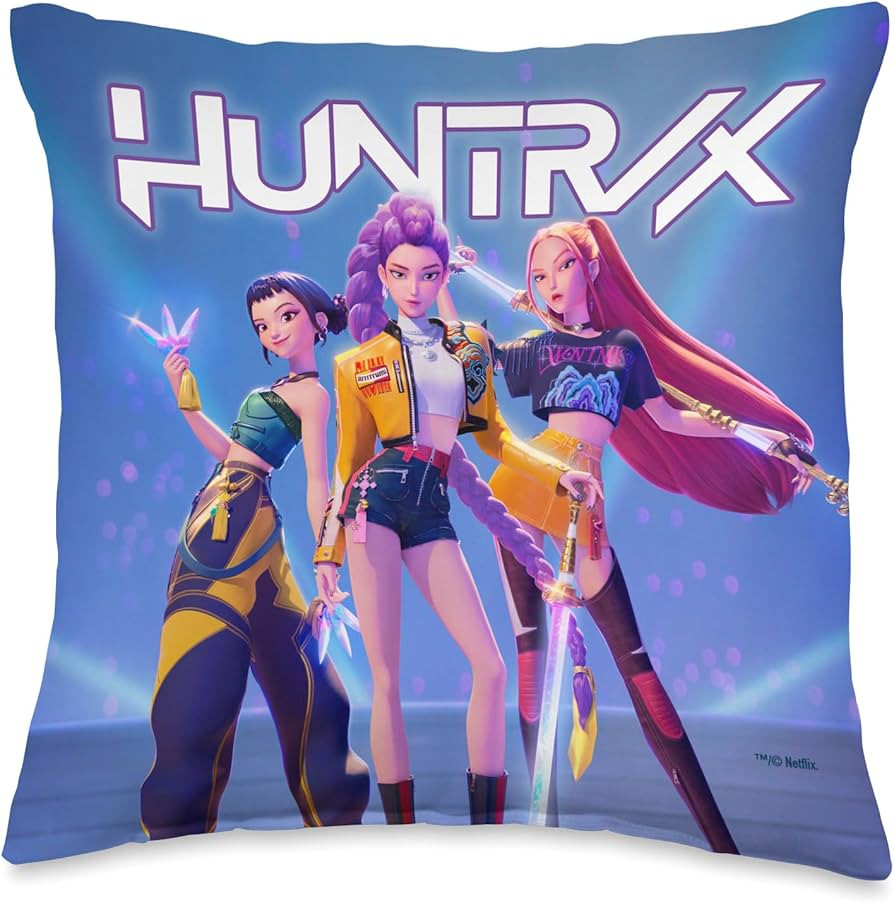 Kpop Demon Hunters HUNTR/X Officially Licensed Throw Pillow | Amazon (US)