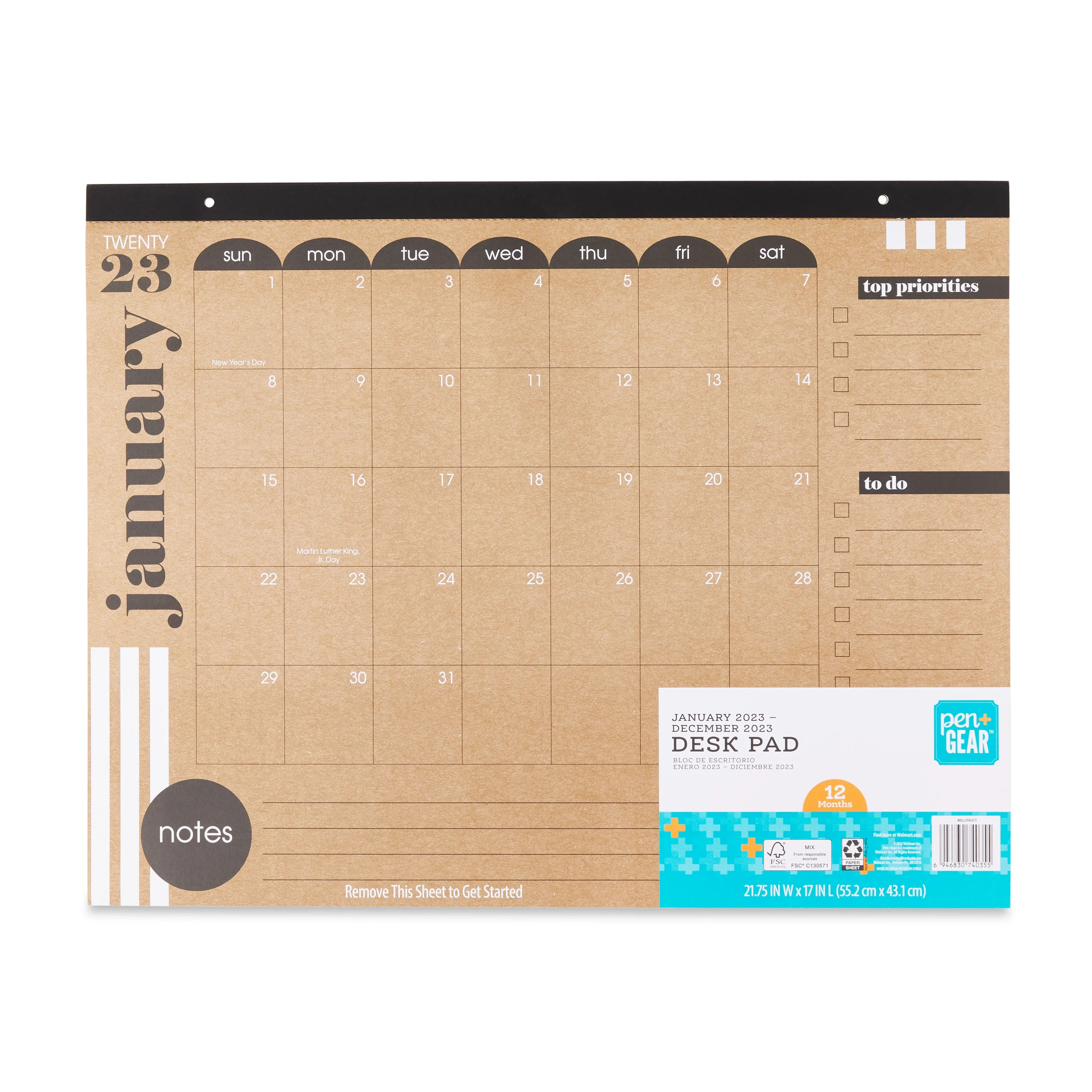 Pen+GearPen+Gear 12-Month Desk Pad, January 2023-December 2023USD$5.80(4.1)4.1 stars out of 22 re... | Walmart (US)