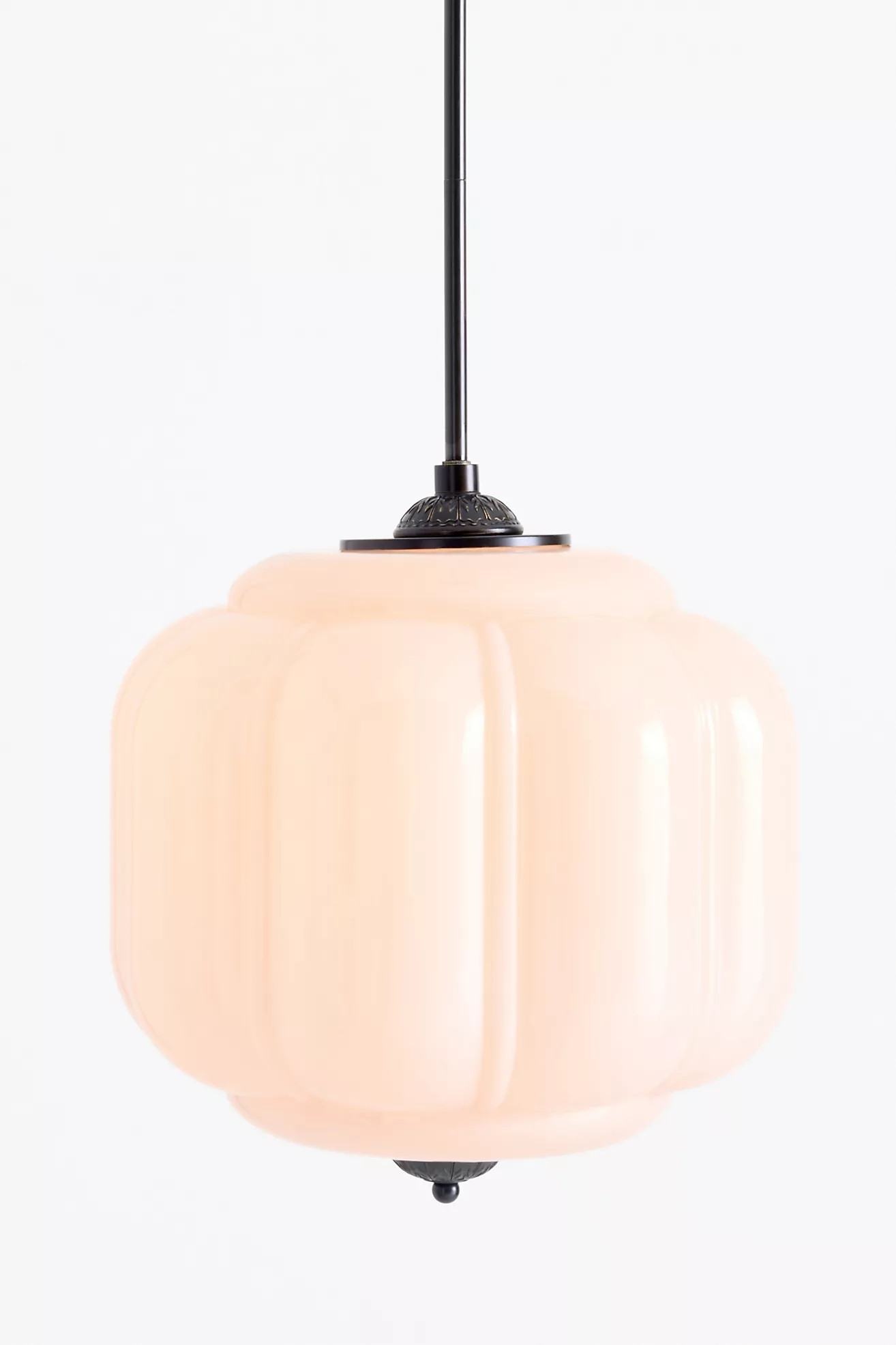 The Eloise Scallop Milk Glass Pendant Ceiling Light | Anthropologie (US)