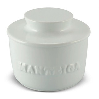 Manteigueira Francesa Cerâmica 250g Branca Mondoceram Gourmet | Shopee (BR)