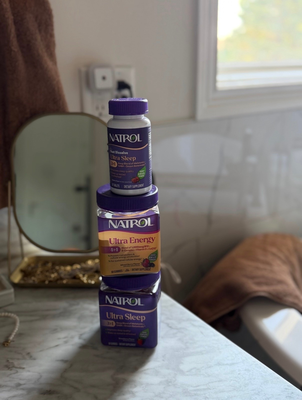 #ad Since partnering with @Natrolofficial and @target, I’ve been more intentional about supporting my overall wellness during the day and my sleep at night 🤍

I love that both Natrol Ultra Energy and Ultra Sleep are so easy to grab at Target in-store or online!

#TargetPartner #Natrol #UltraSleep #UltraEnergy @Shop.LTK #liketkit

Disclaimer: †These statements have not been evaluated by the Food and Drug Administration.  This product is not intended to diagnose, treat, cure or prevent any disease.

#LTKgrwm #LTKdayinmylife #LTKselfcare