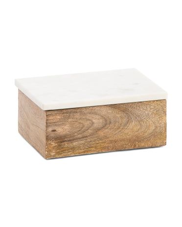 Marble Wood Box | TJ Maxx