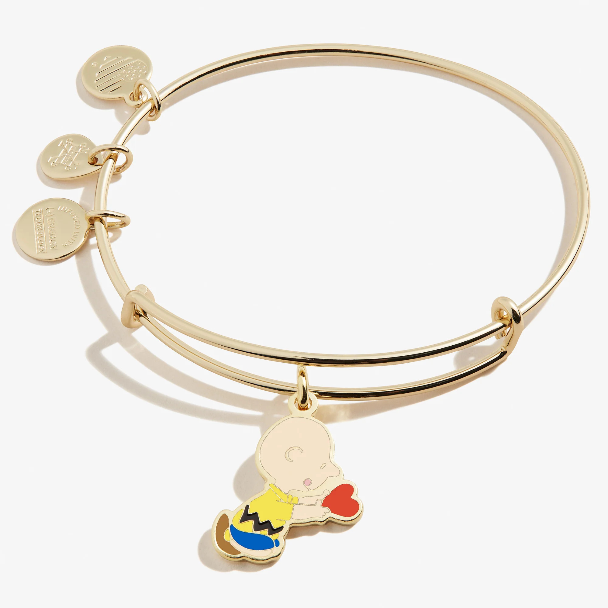Peanuts™ Charlie Brown Valentine Charm Bangle | Alex and Ani