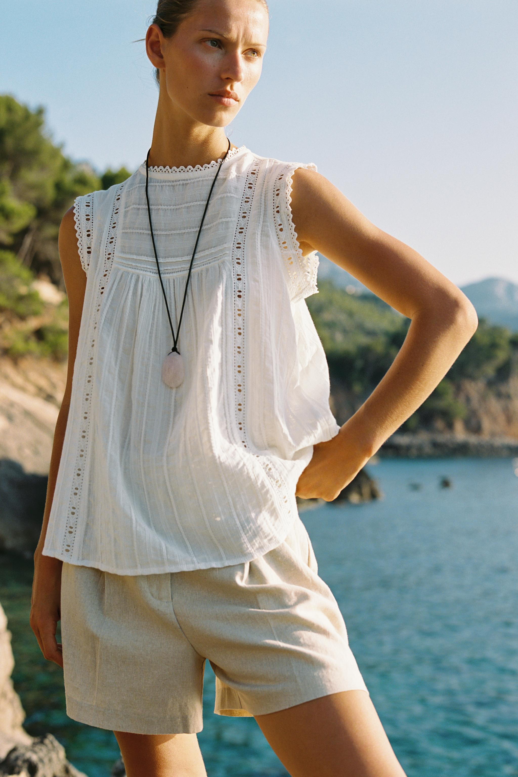 ROMANTIC SLEEVELESS TOP | Zara AU