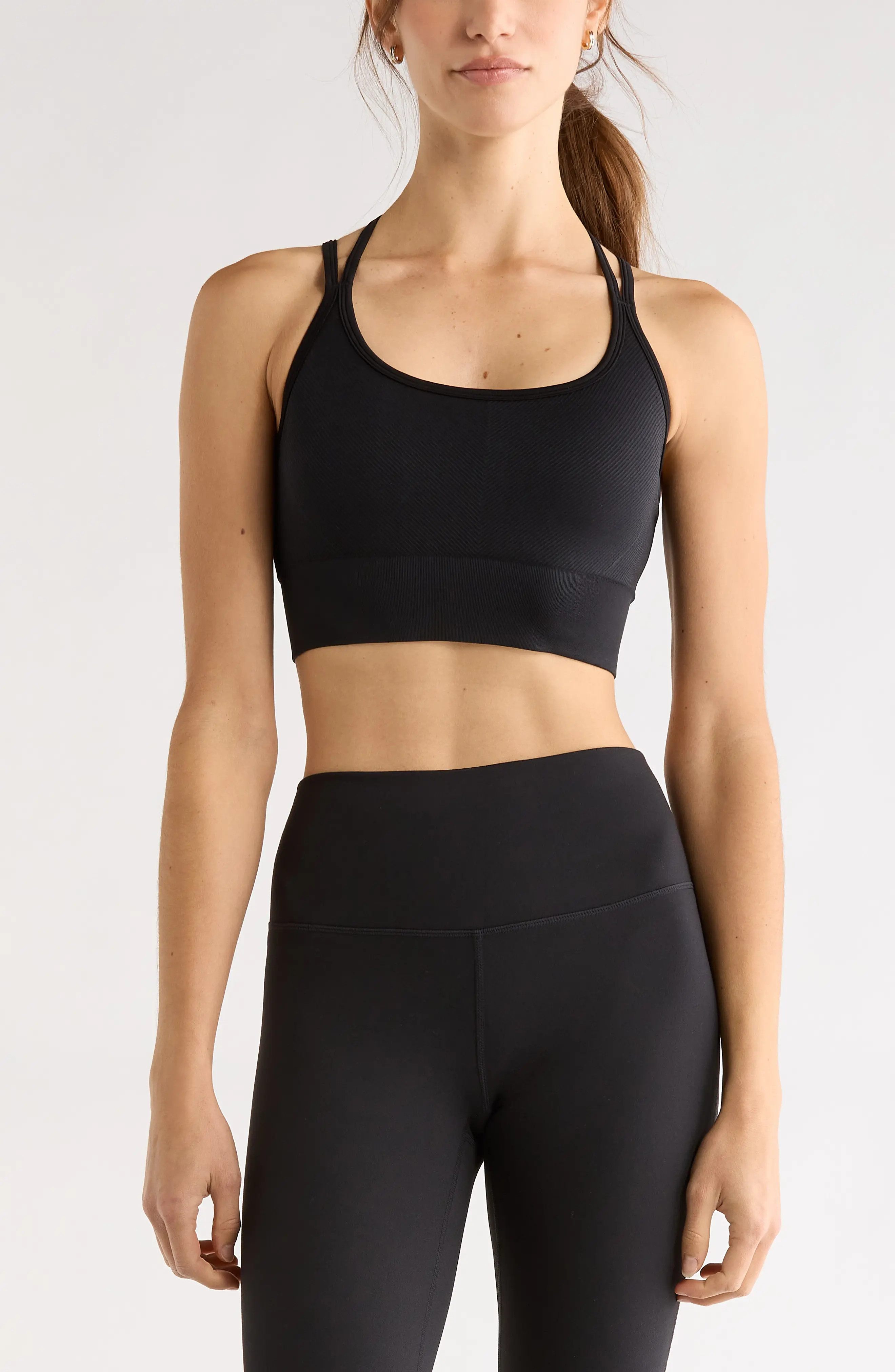 Seamless Strappy Sports Bra (Women) | Nordstrom | Nordstrom