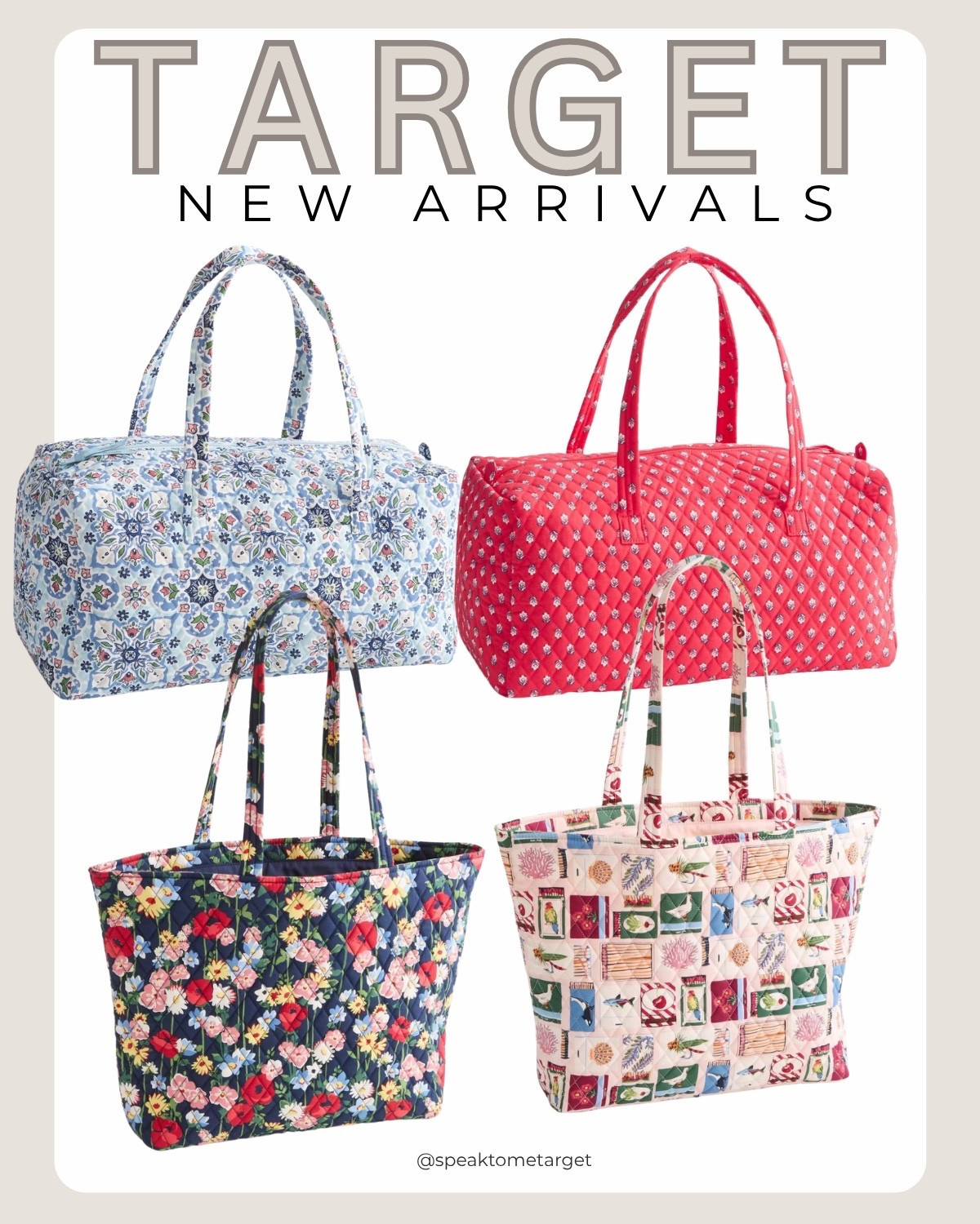 NEW! Vera Bradley x Target collection 


#LTKOver40 #LTKTravel #LTKmomlife