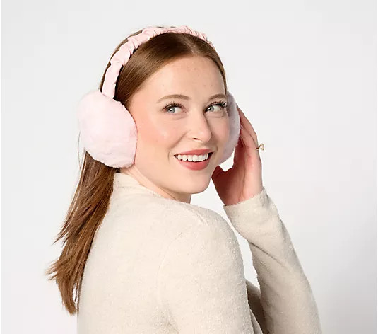 Amiee Lynn Accessories Faux Fur Adjustable Earmuffs - QVC.com | QVC