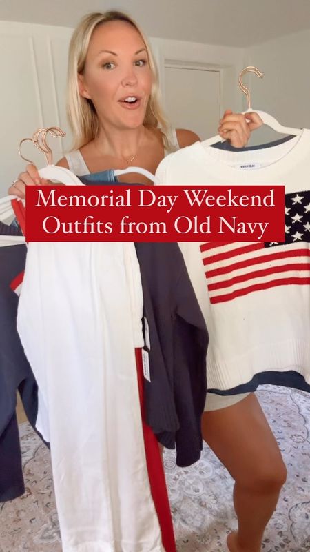 Old navy summer outfit haul! Outfit ideas for Memorial Day weekend and 4th of July! 

#LTKMidsize #LTKSeasonal #LTKStyleTip