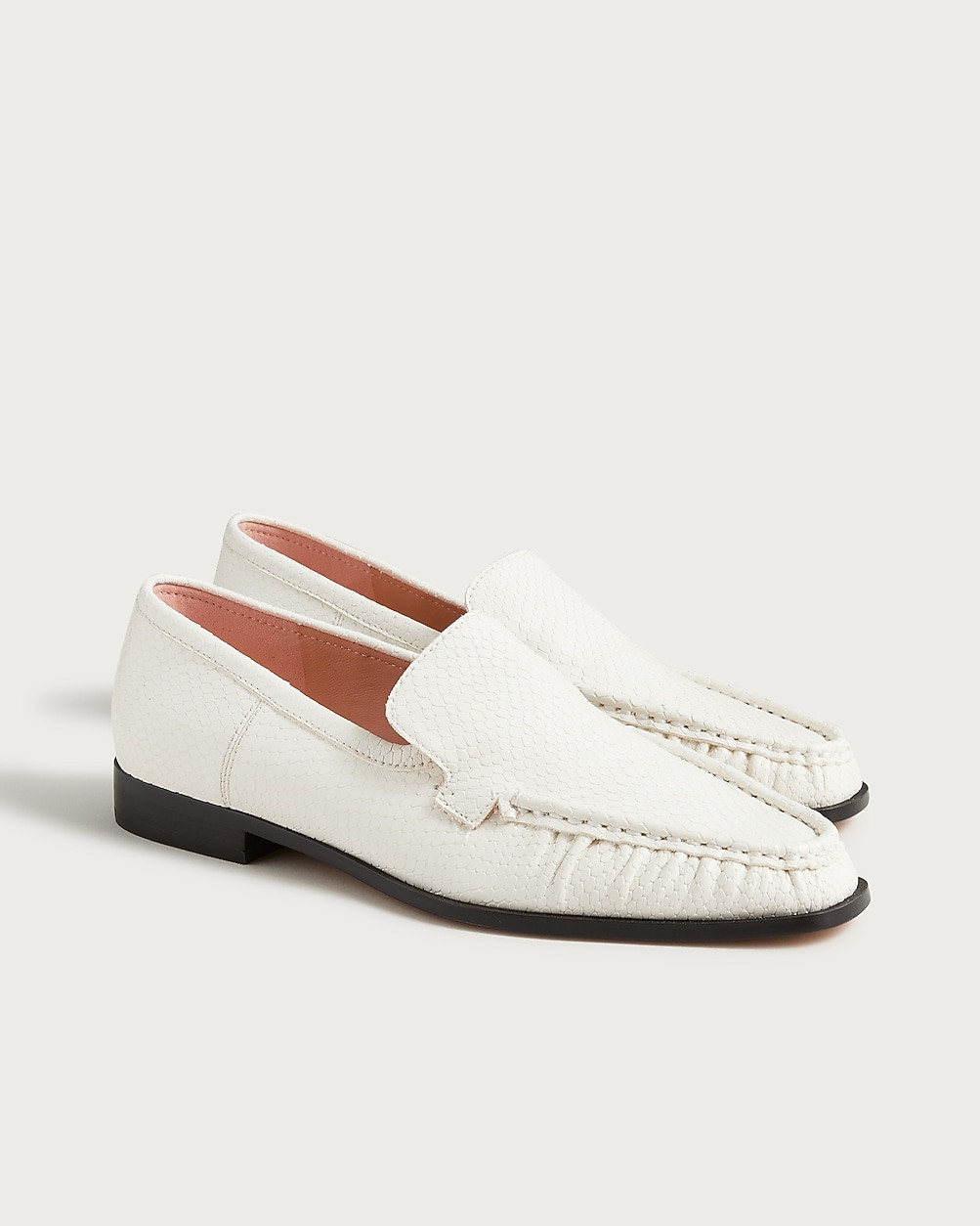 Classic loafers in snake-embossed leather | J. Crew US