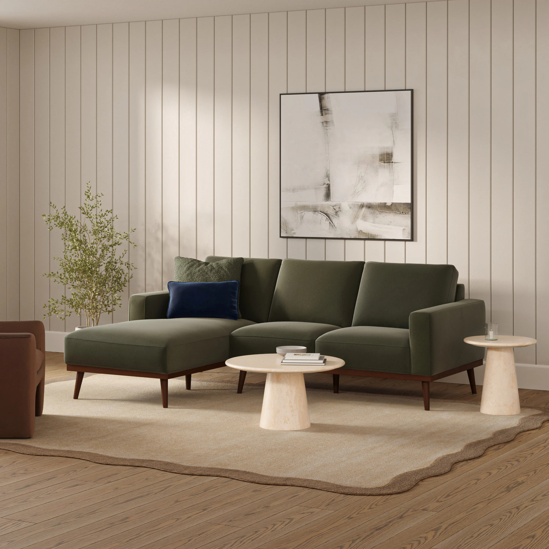 Noemi 27.5" Travertine Coffee Table | Article