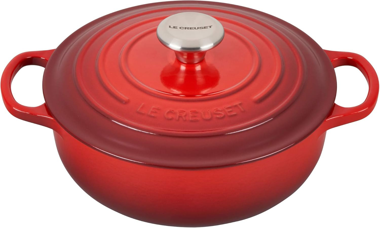 Le Creuset Enameled Cast Iron Signature Sauteuse Oven, 3.5 qt, Cerise | Amazon (US)
