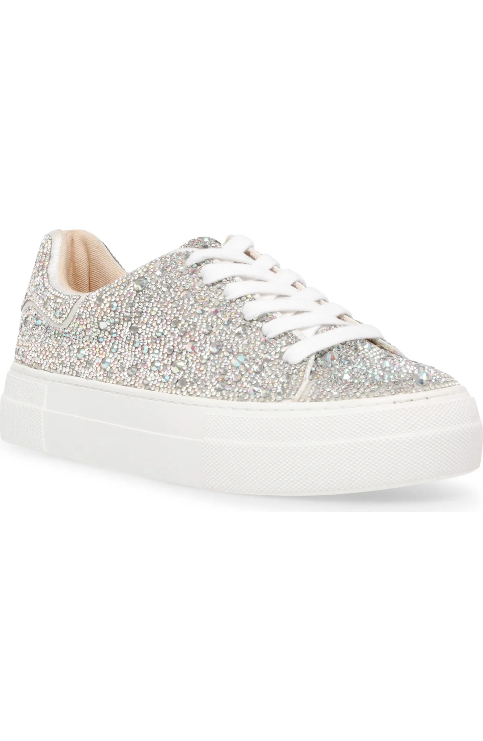 Sidny Crystal Pavé Platform Sneaker (Women) | Nordstrom