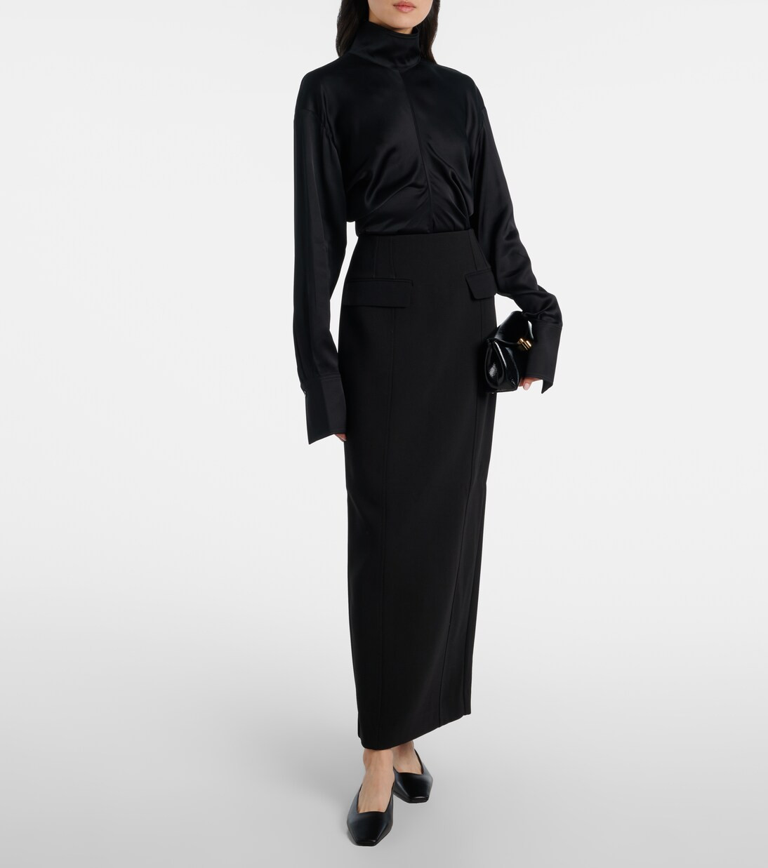 개더 새틴 탑 | Mytheresa (INTL)