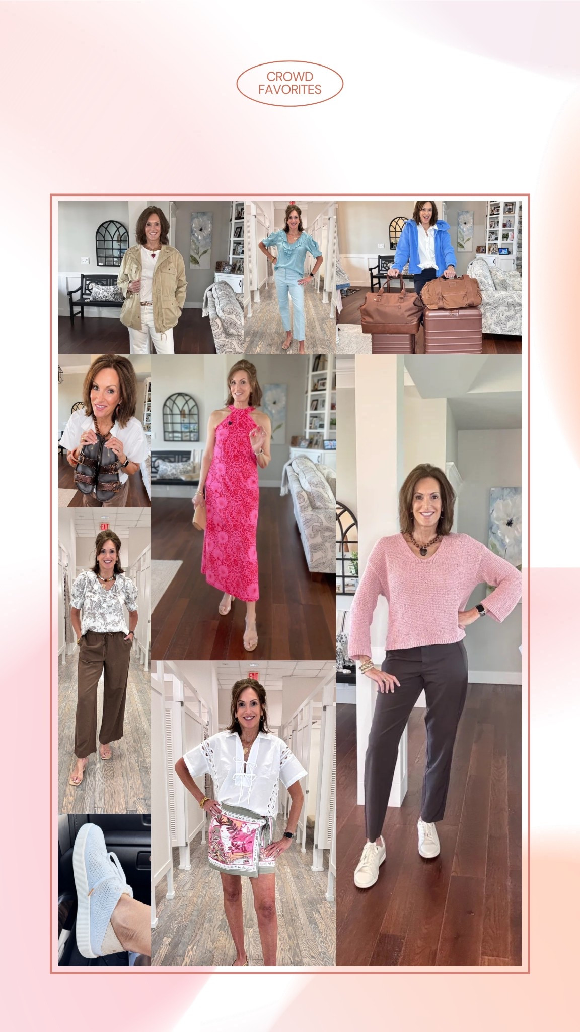 April best sellers! 

Spring fashion, spring style, outfit inspo, ageless style, event dress, travel pants, trousers, floral top, suitcase, bubble jacket, sneakers, comfy shoes 

#LTKSeasonal #LTKOver40 #LTKootd