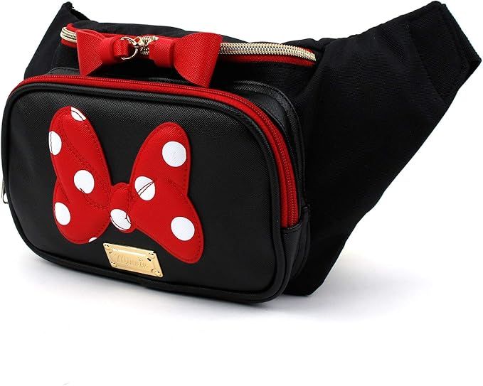Minnie Polka Dots Ribbon Fanny Pack Sling Bag for Girls Ladies (Large) | Amazon (US)