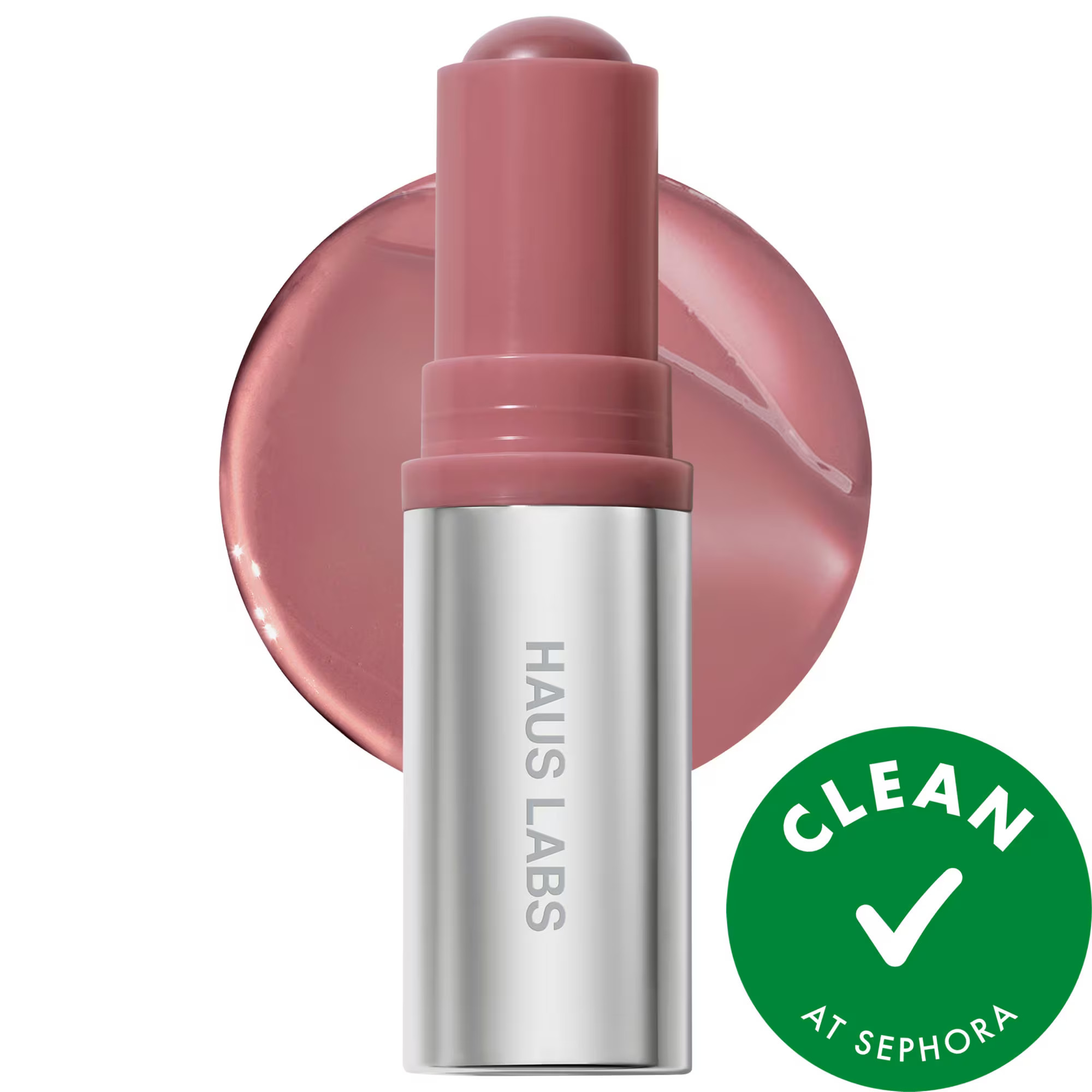 HAUS LABS BY LADY GAGA Color Fuse Longwear Hydrating Glassy Lip + Cheek Blush Balm Stick Glassy Hibiscus 0.18 oz / 5 g | Sephora (US)