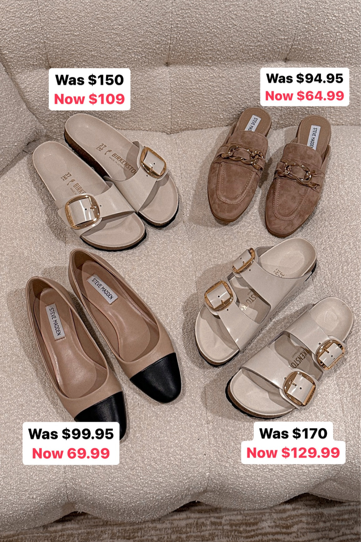 Nsale shoes
Birkenstocks size 37
Cap toe flats size 7 look like Chanel 
Mules size 7

#nsale #shoes #sale #laurabeverlin #

#LTKsalealert #LTKxNSale #LTKunder50