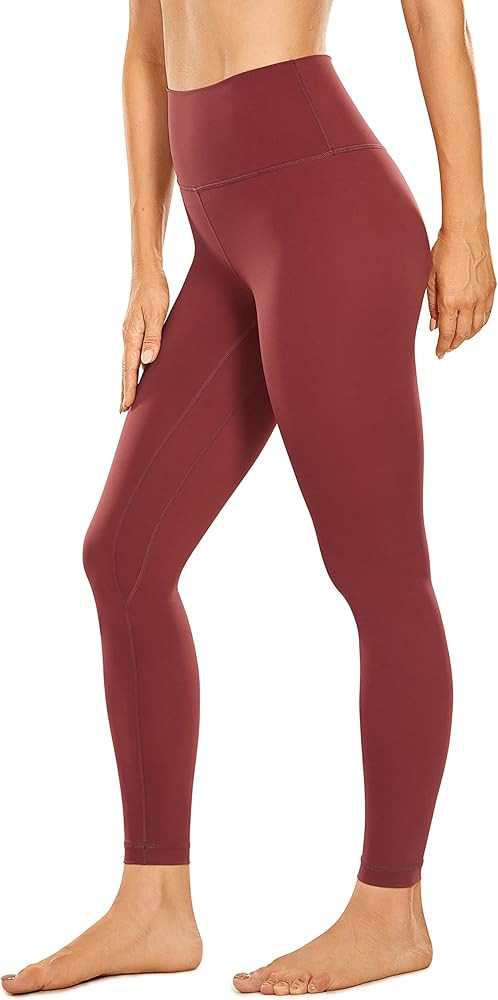 CRZ YOGA Women's Naked Feeling Yoga Pants 25 Inches - 7/8 High Waisted Workout Leggings | Amazon (US)