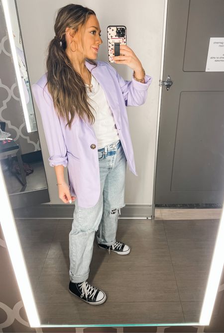 Oversized spring blazer! Runs big, size down! Also obsessed with these converse look a likes! 

#LTKshoecrush #LTKFind #LTKfamily