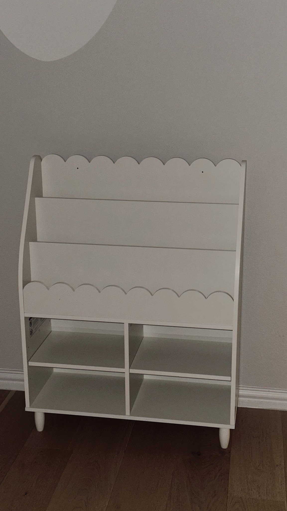 Cutest nursery bookshelf ever! Scalloped baby book shelf from Amazon for baby nursery!

#LTKFamily #LTKBaby #LTKHome