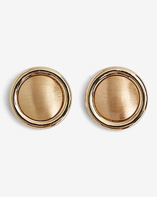 Brushed Button Stud Earrings | Express