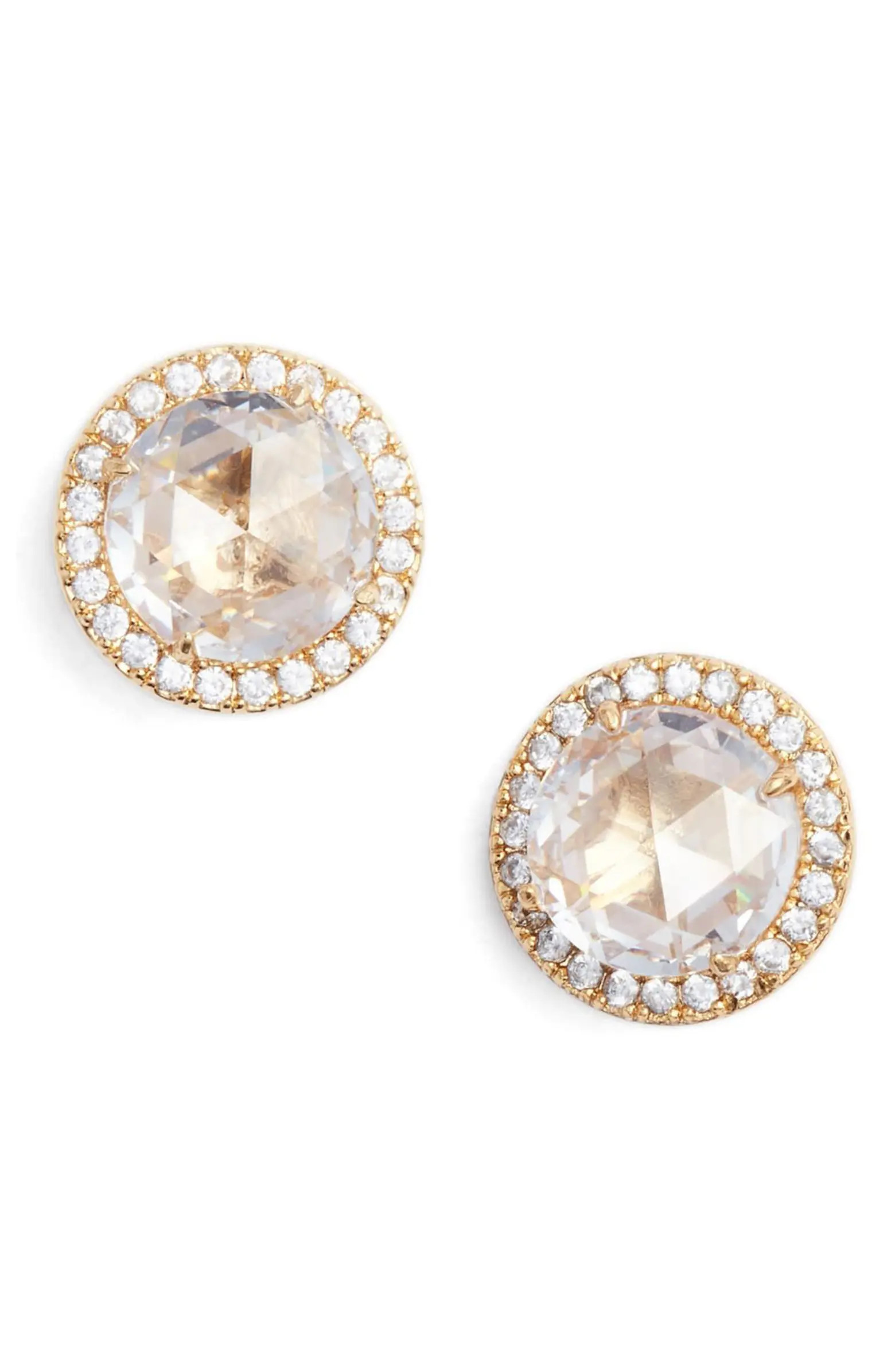 bright ideas pavé halo cz stud earrings | Nordstrom Rack