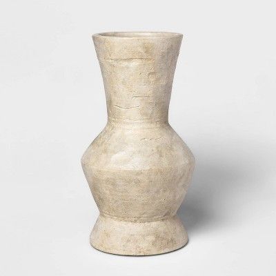 15" x 8.2" Ceramic Argento Statement Vase Beige/Gray - Project 62™ | Target