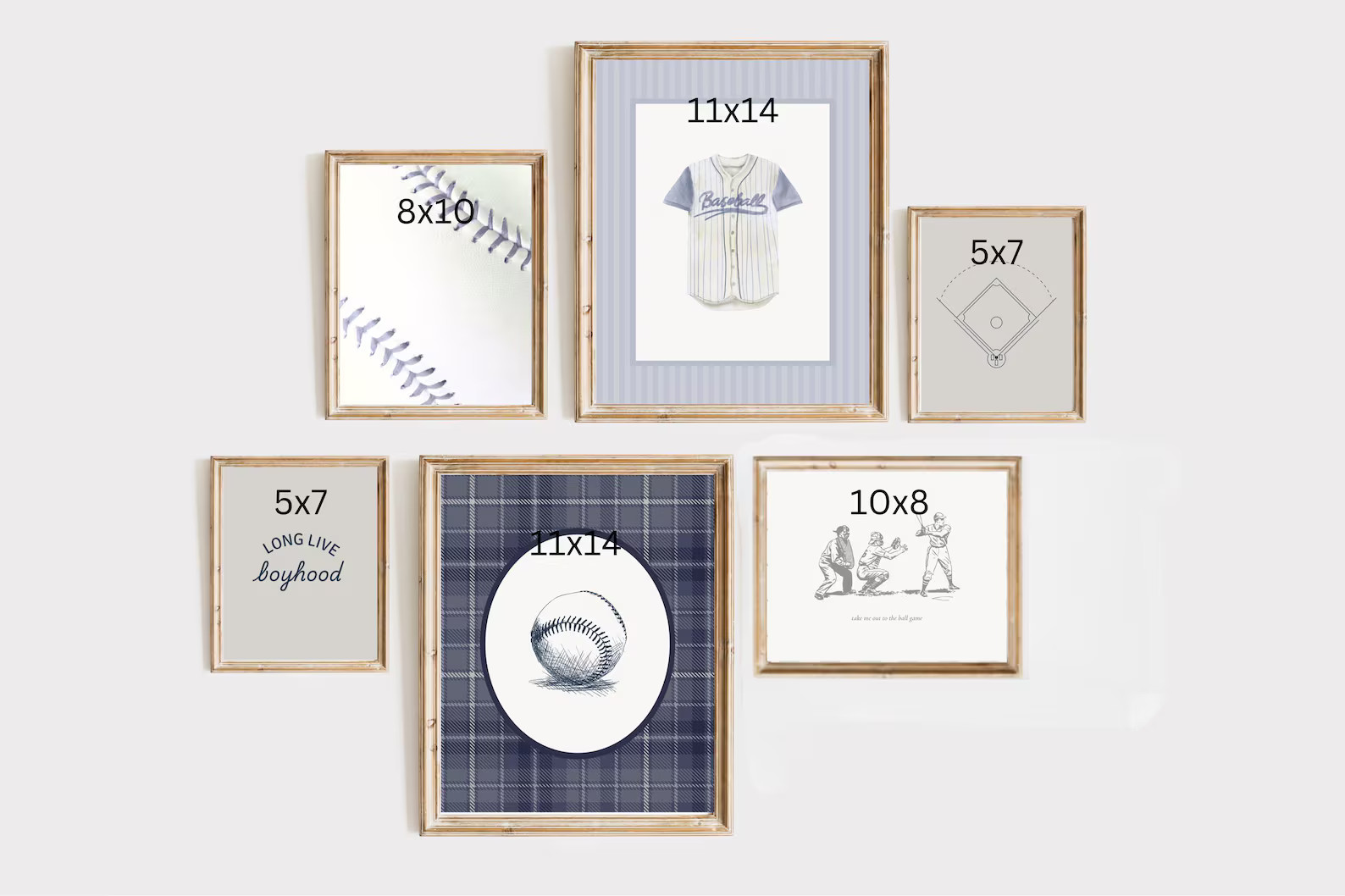 Vintage Baseball Nursery Art Prints: Sports Gallery Wall (Digital Download Set of 6 | Etsy (US)