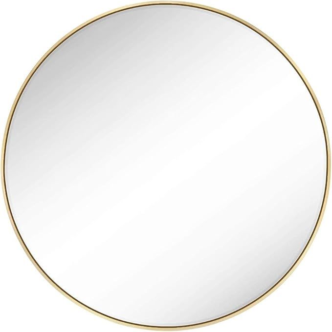 SONGMICS Round Wall Mirror, Decorative Circle Mirror, 30-Inch Diameter, Metal Frame, for Living R... | Amazon (US)