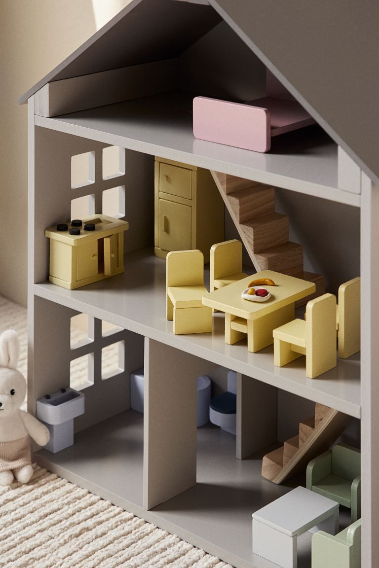 Wooden Dollhouse Toy Set | H&M (US + CA)