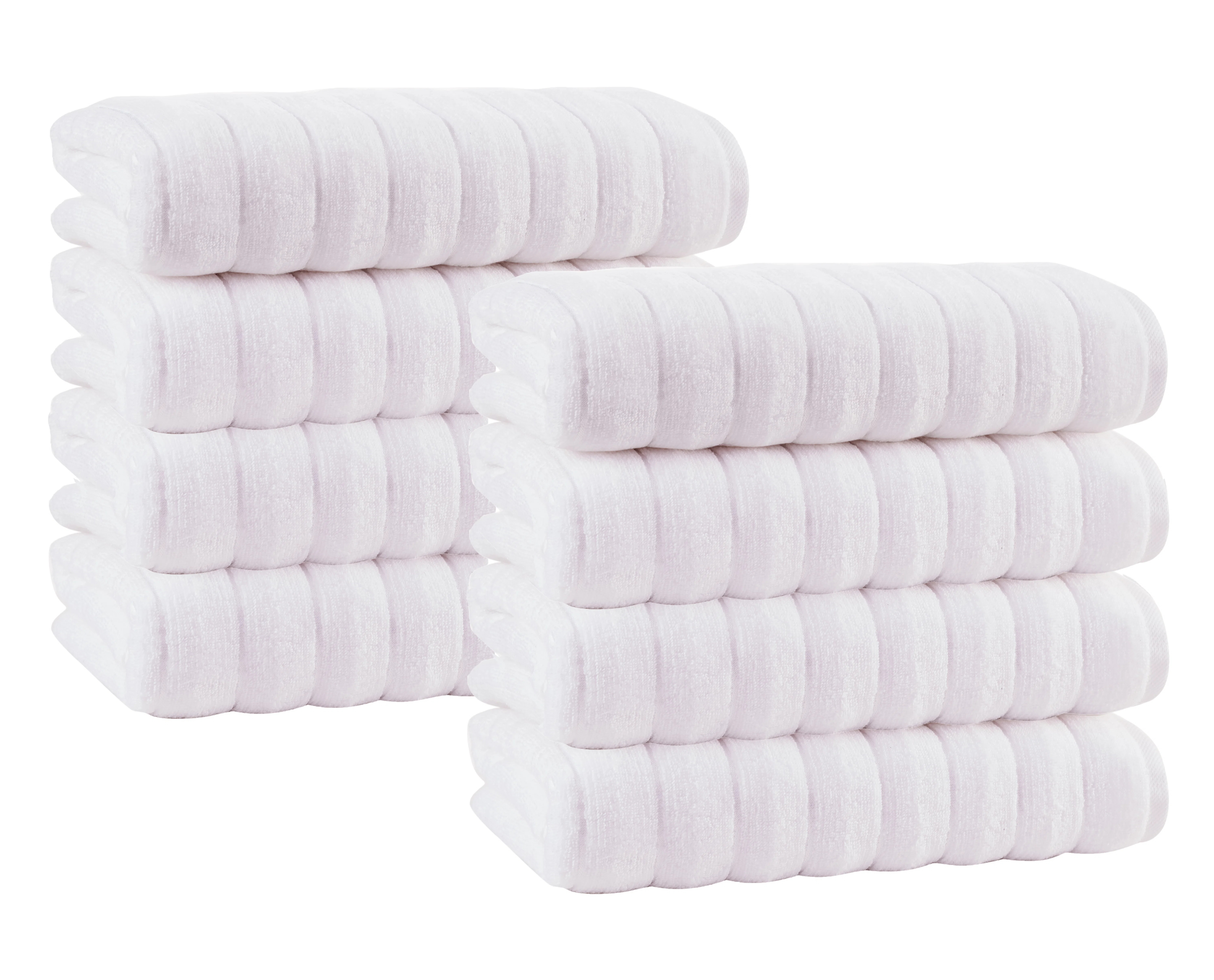 Rachel Turkish Cotton Ribbed Hand Towels (Set of 8) | Wayfair North America