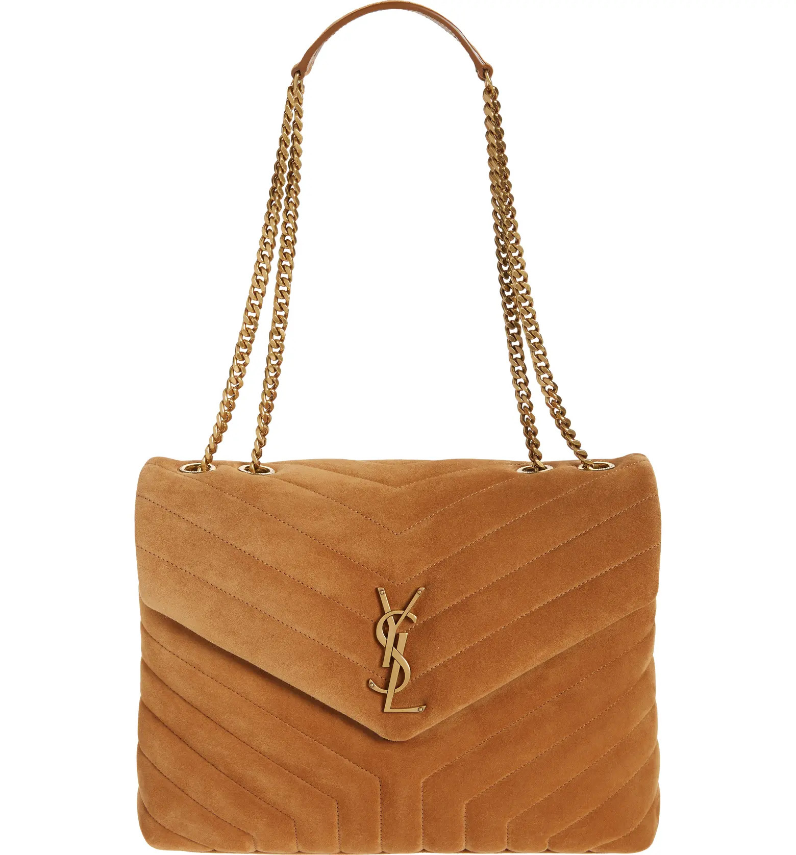 Saint Laurent Medium LouLou Quilted Suede Shoulder Bag | Nordstrom | Nordstrom