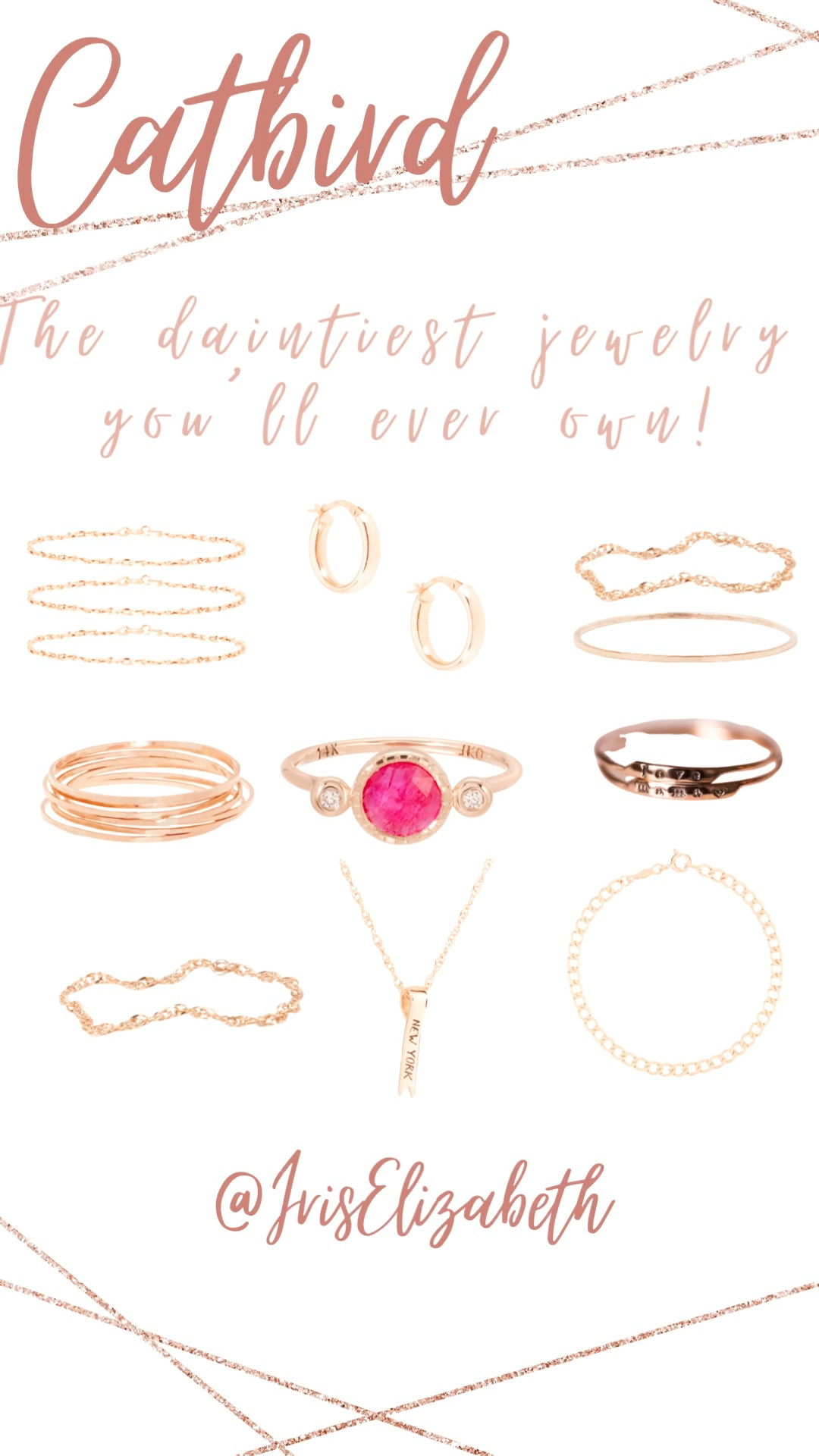 I love all things dainty. Always have, always will. ✨

I thought the permanent bracelets I have on my wrist right now compared to Catbird! 

They have unique dairy designs with the options to add a charm or monogram a ring which is another big reason I love them! 

I’m getting the ribbon charm and famous “cake” ring with Iris’ name monogrammed on them. Cannot wait to get these in the mail! 

🚨 Also, they’re having a major sale 🚨 So here’s your sign 🫵🏻⚠️🥳

#LTKBacktoSchool #LTKsalealert #LTKFind