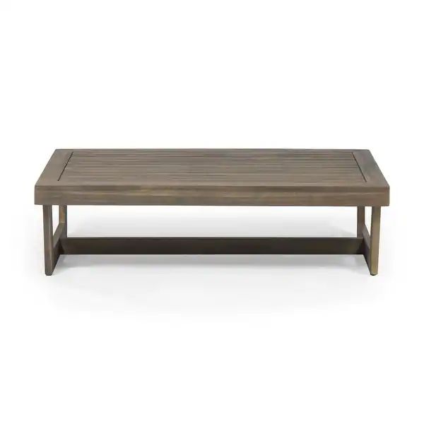 Sherwood Outdoor Acacia Wood Coffee Table by Christopher Knight Home | Bed Bath & Beyond