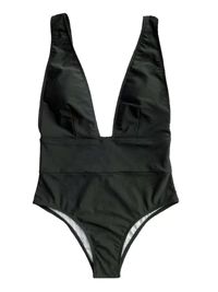 'Samantha' Plunge Neck Swimsuit (5 Colors) | Goodnight Macaroon