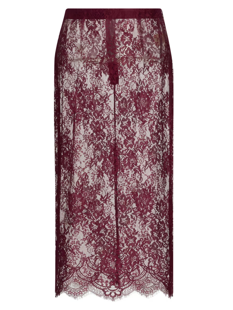 Makena Sheer Floral Lace Pencil Skirt | Saks Fifth Avenue