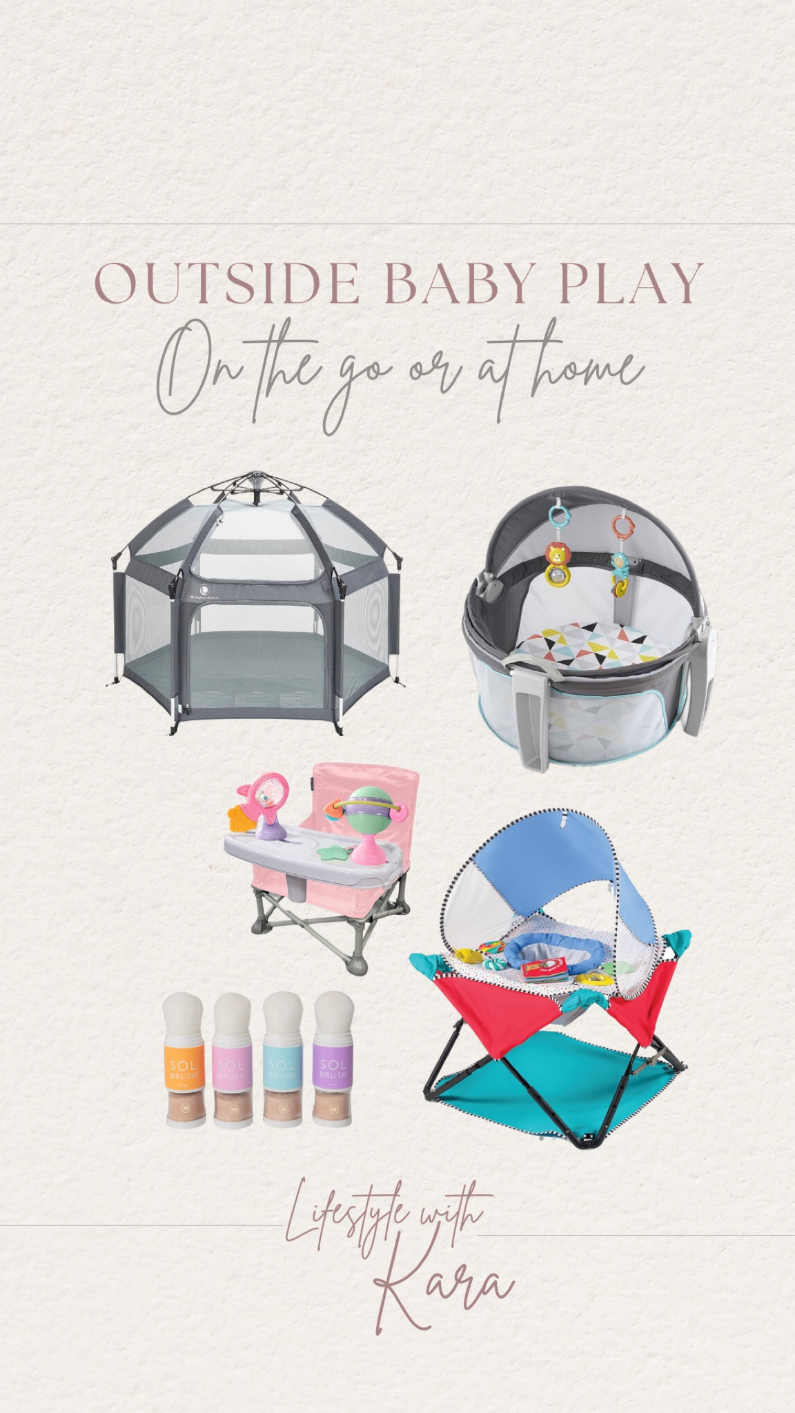 Fav baby items we use on the go and at home! The little chair is great to keep in your car for beach trips or just on the go! Also linked new powder sunscreen we have been loving! 

#LTKBaby #LTKKids #LTKSummerSales