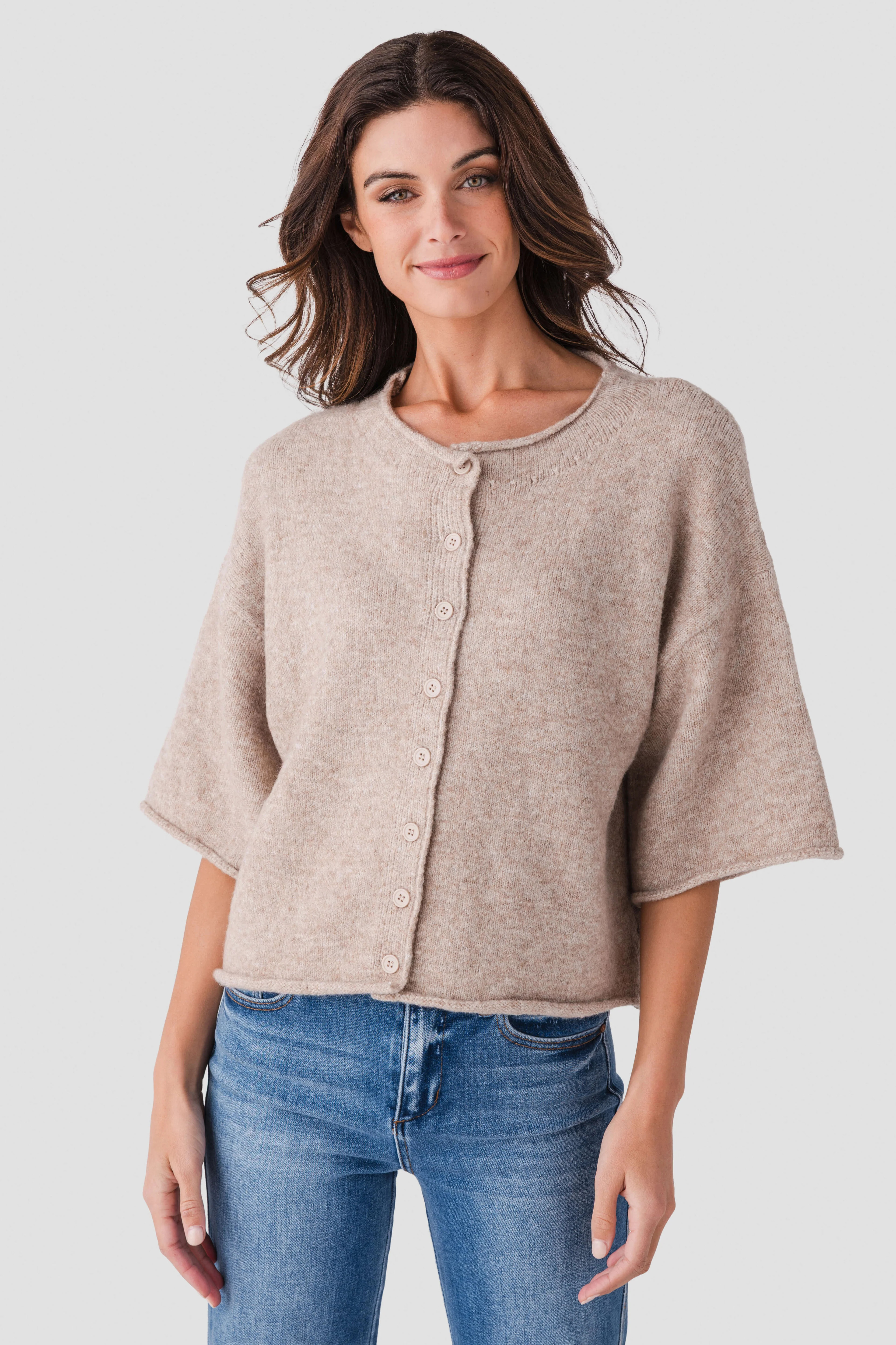 By Together Kelsey Quarter Sleeve Cardigan | Social Threads