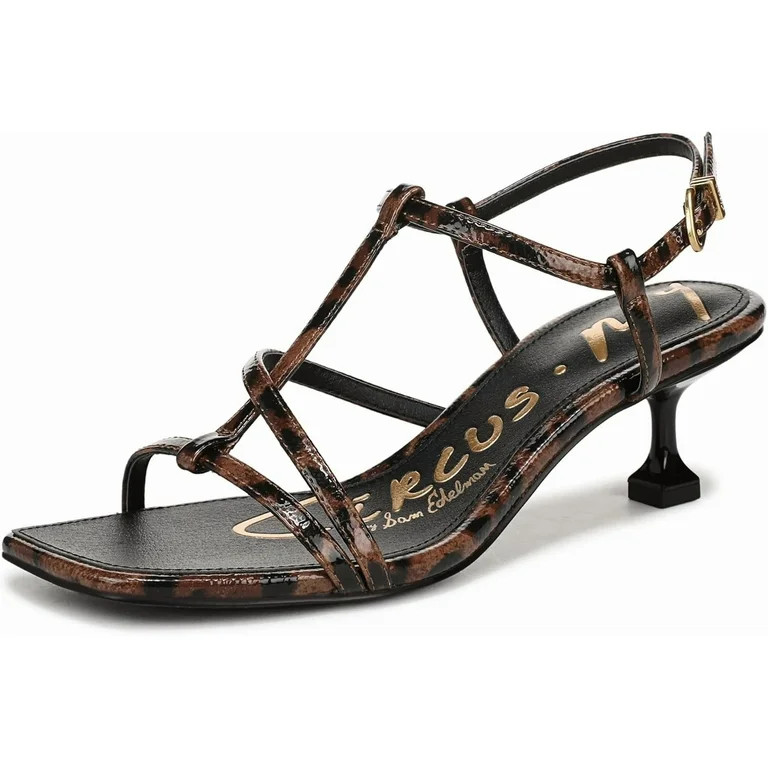 Circus NY by Sam Edelman Women's Jaida Strappy Heeled Sandal Cognac/Black 6.5M | Walmart (US)