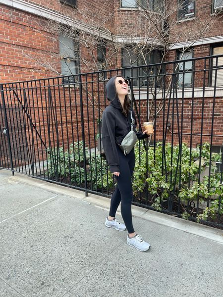 Lululemon scuba oversized hoodie in size XS/S. 

On Cloud Go - best sneakers for walking all the time in NYC. My feet have never felt better!

#oncloudgo #onsneakers #lululemon #scubahoodie #ootd #workout #athleisure #leggings #abercrombie #warbyparker #aerie #pinklily #beltbag 

#LTKfit #LTKFind #LTKSale